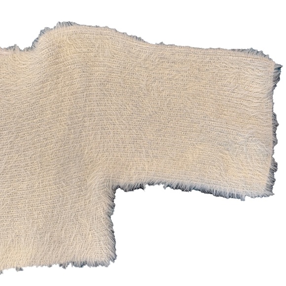 Eyelash Cropped Sweater HASHTTAG Intrend Sz M Textured Knit - Picture 5 of 8